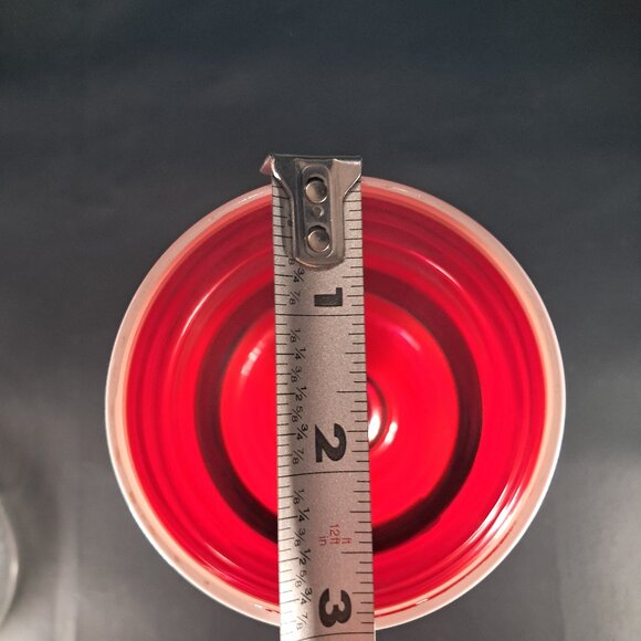 DEI. Glass Santa Themed Pilsner Glass Hand Painted 24 Ounce - Picture 10 of 10